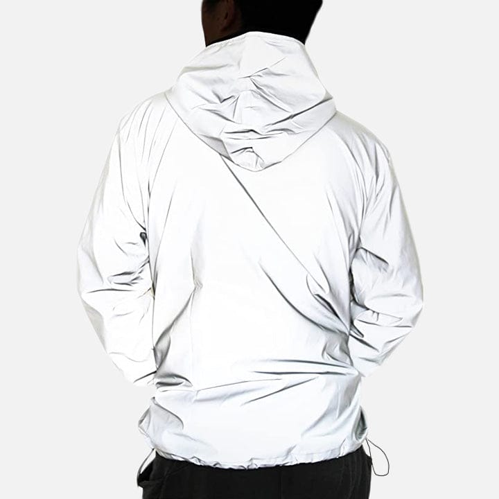 HoloGear™ Holographic Glowing Reflective White Jacket